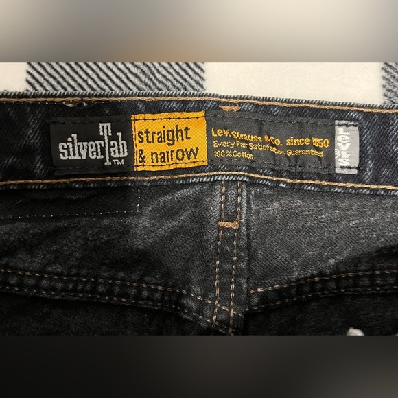 Levi Strauss & Co. Silver Tab MEN’S Straight & Narrow jeans 30x33 Dark Blue - Picture 3 of 6